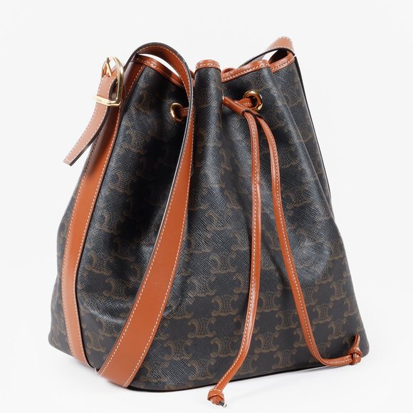 Celine Triomphe Drawstring Bucket Bag - Picture 2 of 15